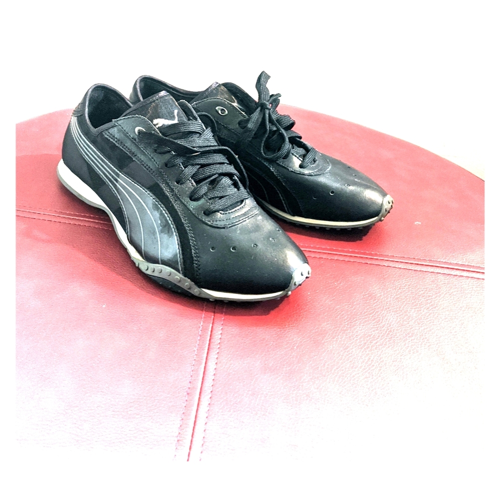 Puma leather and mesh sneakers - Picture 3 of 8